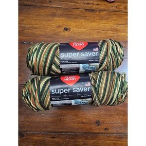 Red Heart Super Saver Yarn Woodsy Sylvestre Acrylic Medium 4 Knitting Crochet